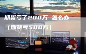 期货亏了200万 怎么办（期货亏500万）