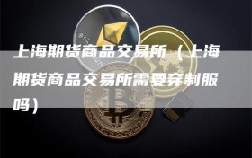 上海期货商品交易所（上海期货商品交易所需要穿制服吗）