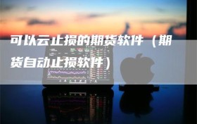 可以云止损的期货软件（期货自动止损软件）