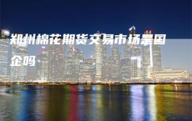 郑州棉花期货交易市场是国企吗