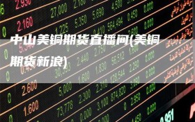 中山美铜期货直播间(美铜期货新浪)
