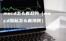 macd怎么看趋势（macd指标怎么看涨跌）