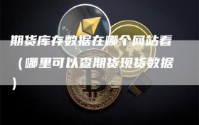 期货库存数据在哪个网站看（哪里可以查期货现货数据）