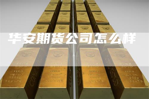 华安期货公司怎么样