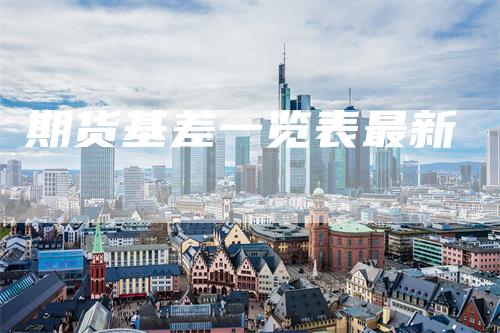 期货基差一览表最新