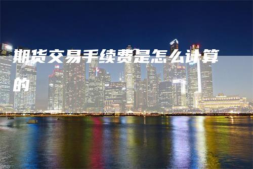 期货交易手续费是怎么计算的