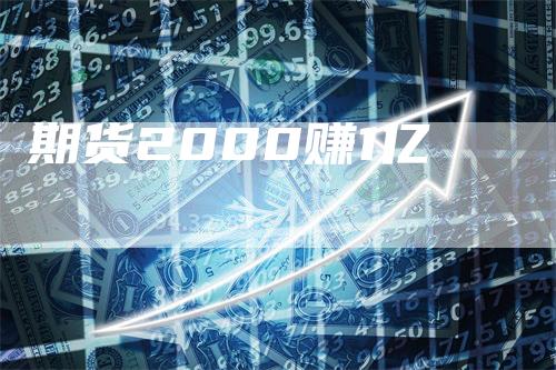期货2000赚1亿