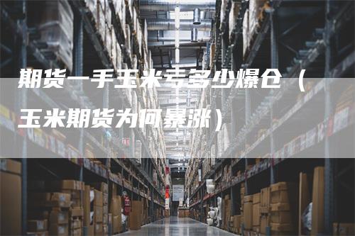 期货一手玉米亏多少爆仓(玉米期货为何暴涨)