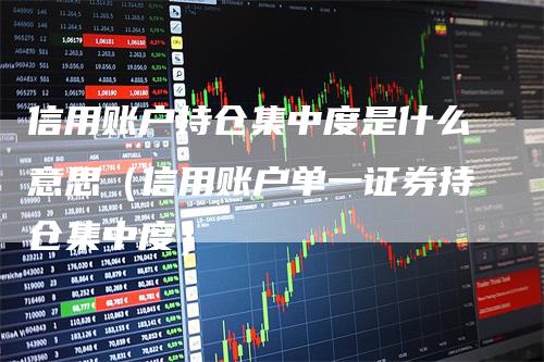 信用账户持仓集中度是什么意思（信用账户单一证券持仓集中度）