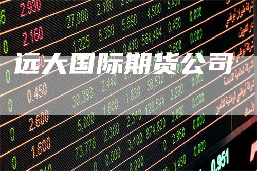 远大国际期货公司