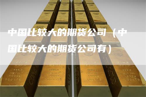 中国比较大的期货公司（中国比较大的期货公司有）