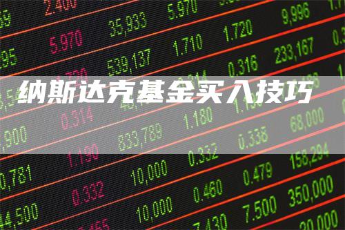 纳斯达克基金买入技巧