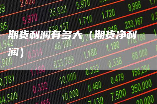 期货利润有多大（期货净利润）