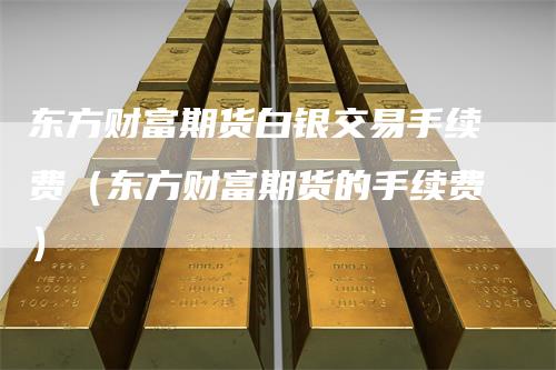 东方财富期货白银交易手续费(东方财富期货的手续费)