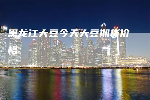 黑龙江大豆今天大豆期货价格