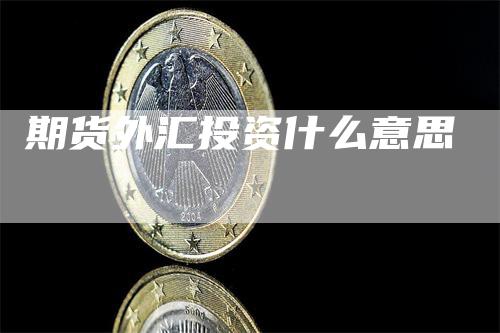 期货外汇投资什么意思