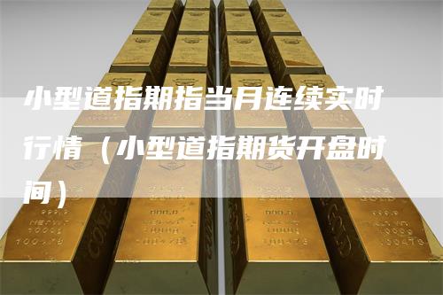 小型道指期指当月连续实时行情(小型道指期货开盘时间)