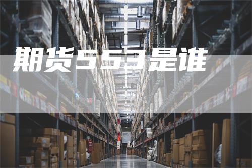 期货553是谁