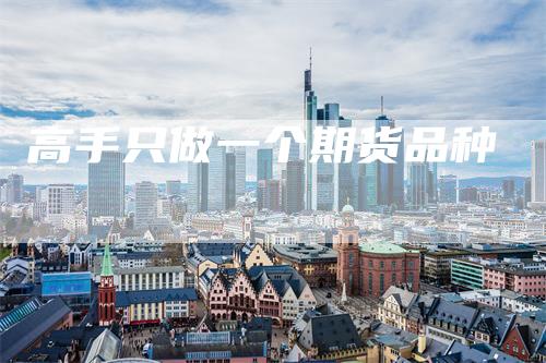 高手只做一个期货品种