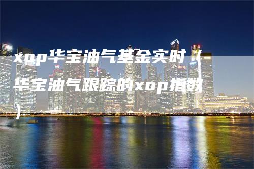 xop华宝油气基金实时（华宝油气跟踪的xop指数）
