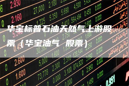 华宝标普石油天然气上游股票(华宝油气 股票)