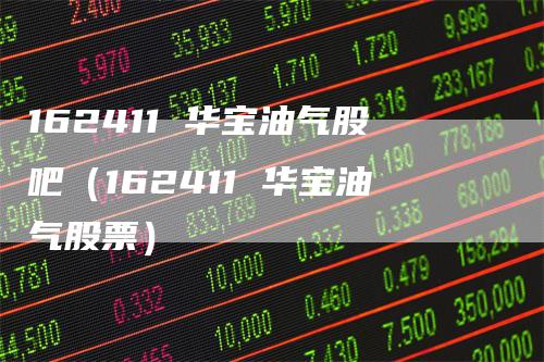 162411 华宝油气股吧（162411 华宝油气股票）