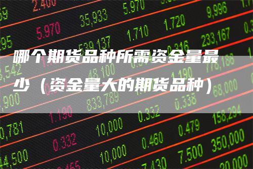 哪个期货品种所需资金量最少（资金量大的期货品种）