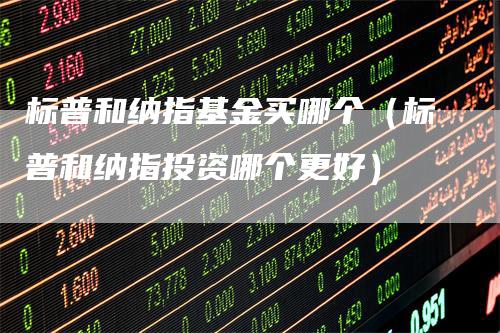 标普和纳指基金买哪个（标普和纳指投资哪个更好）
