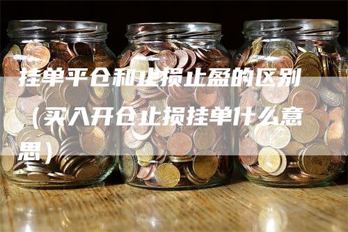 挂单平仓和止损止盈的区别(买入开仓止损挂单什么意思)